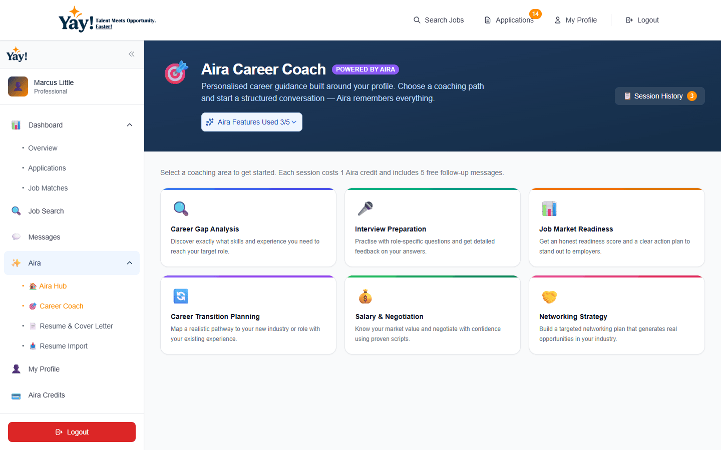 Aira Career Coach —AI-powered career guidance